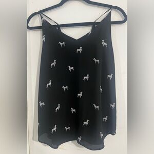Loft Black Zebra Cami